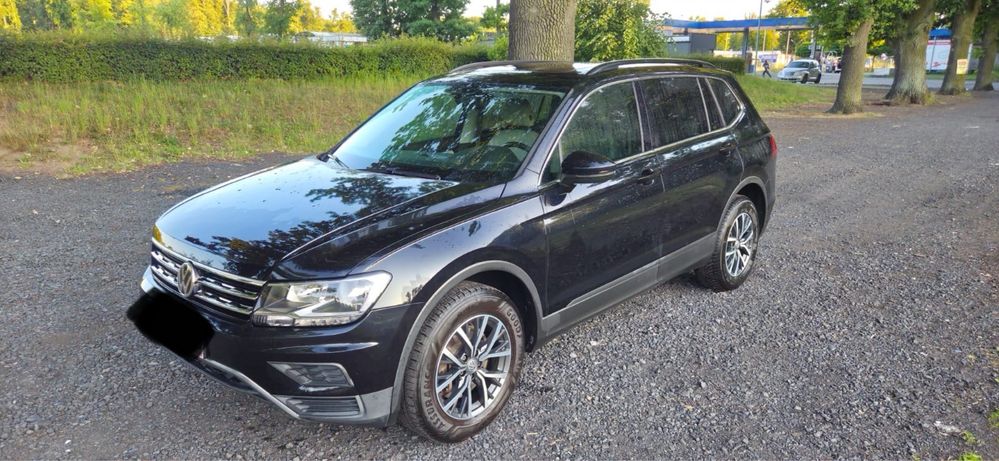 OKAZJA! CZARNA PERŁA! 7-osobowy VW Tiguan, białe skóry, 2019
