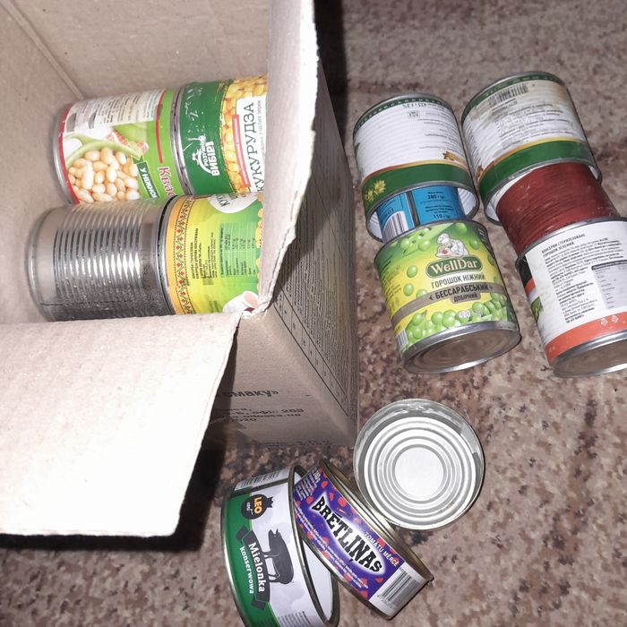 Лот Банки жерстяні консервні