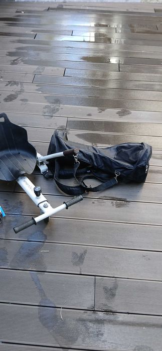Hoverboard com kart e carregador e capa de transporte
