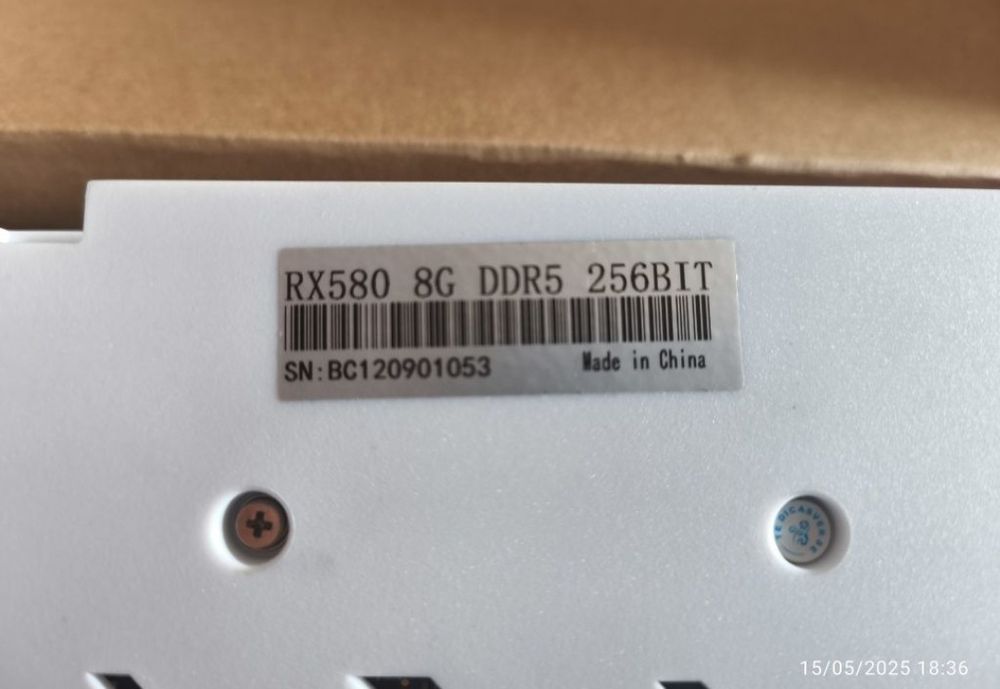 RX 580 8GB equivalente a RTX 3050 Placa Gráfica GPU