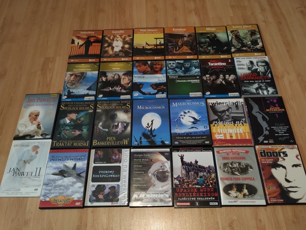 44 filmy DVD kinoteka dziennika, kino akcji, kosmos, na faktach,