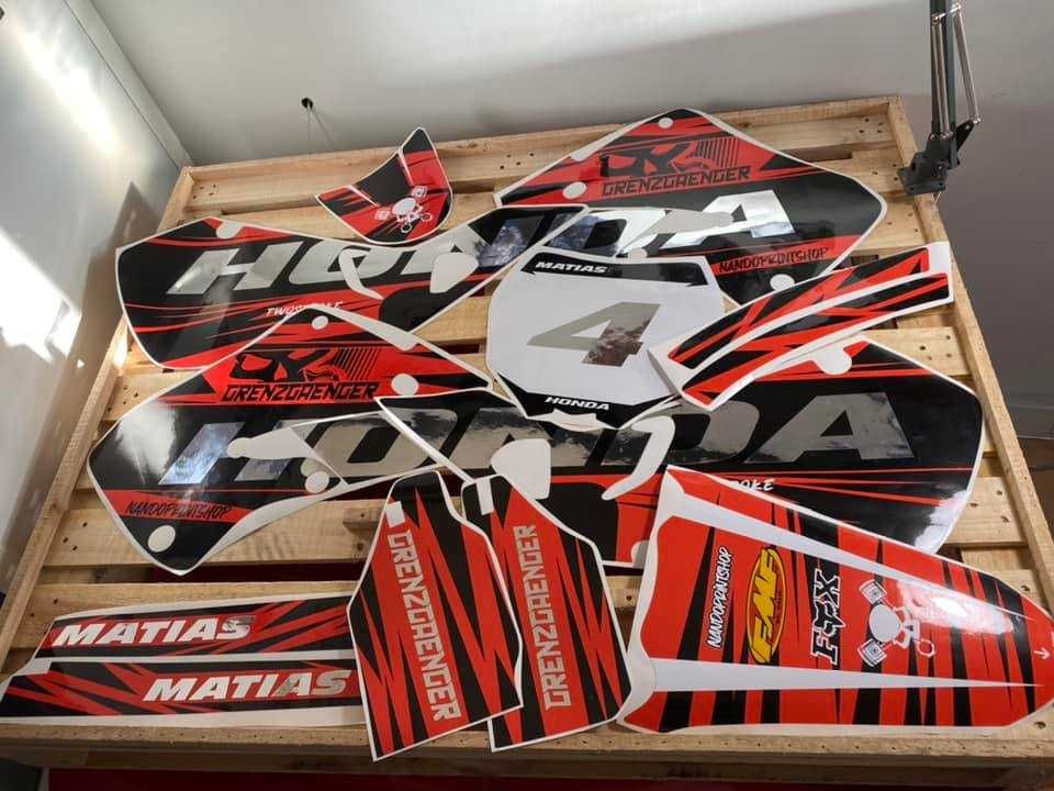 KITS GRAFICOS AUTOCOLANTES HONDA CRF CR AO TEU GOSTO