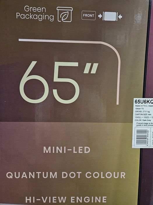 SmartTv Hisense - Mini LED - ULED 4K - 65'' - Com garantia