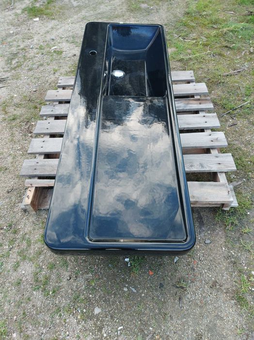 Lavatório de Pousar Preto 140 x 49 cm