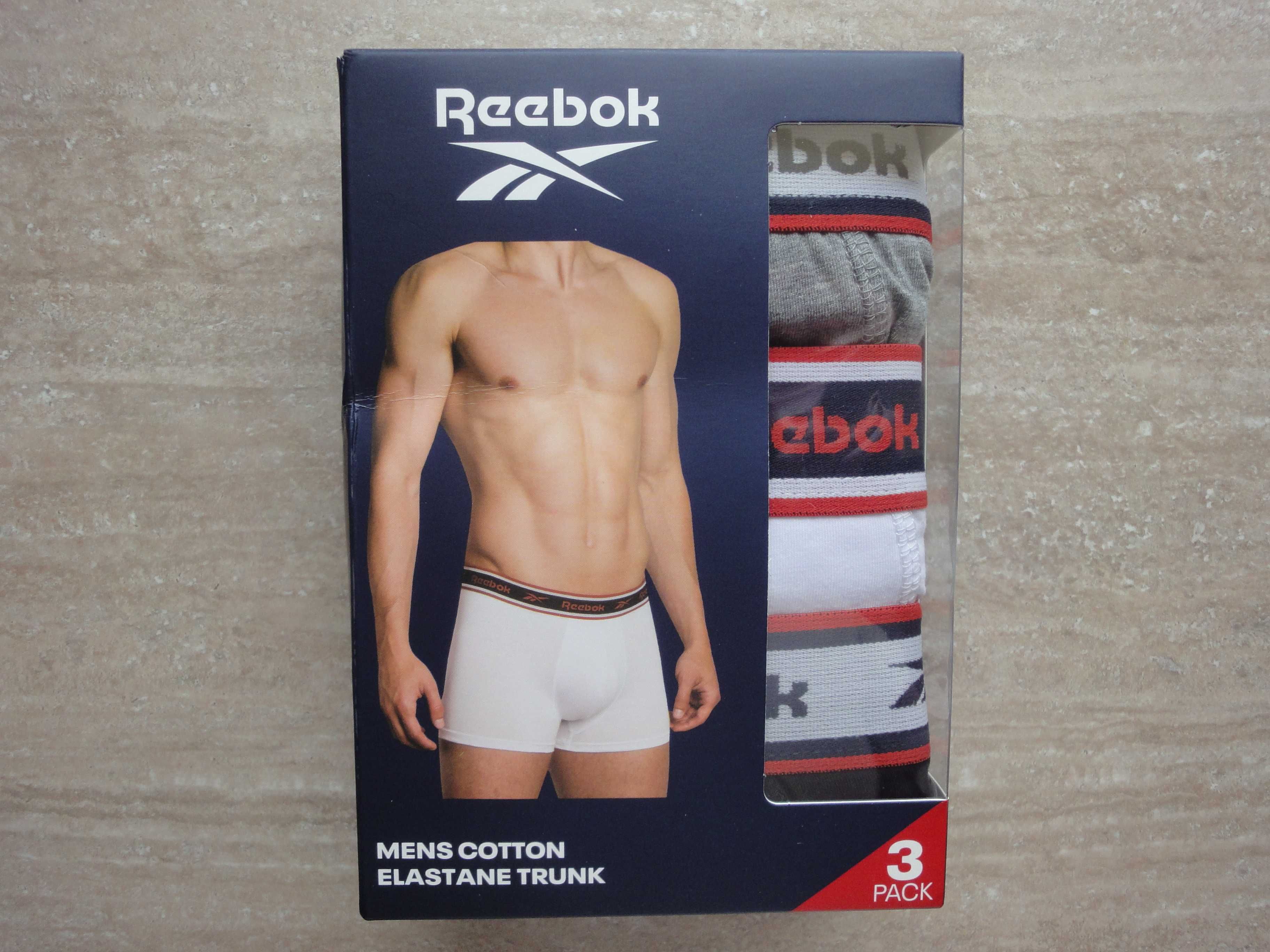 Reebok bokserki męskie 3szt. rozm. XL