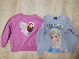 Bluzeczka bluza z nadrukiem Elsy Frozen H&M Next 110