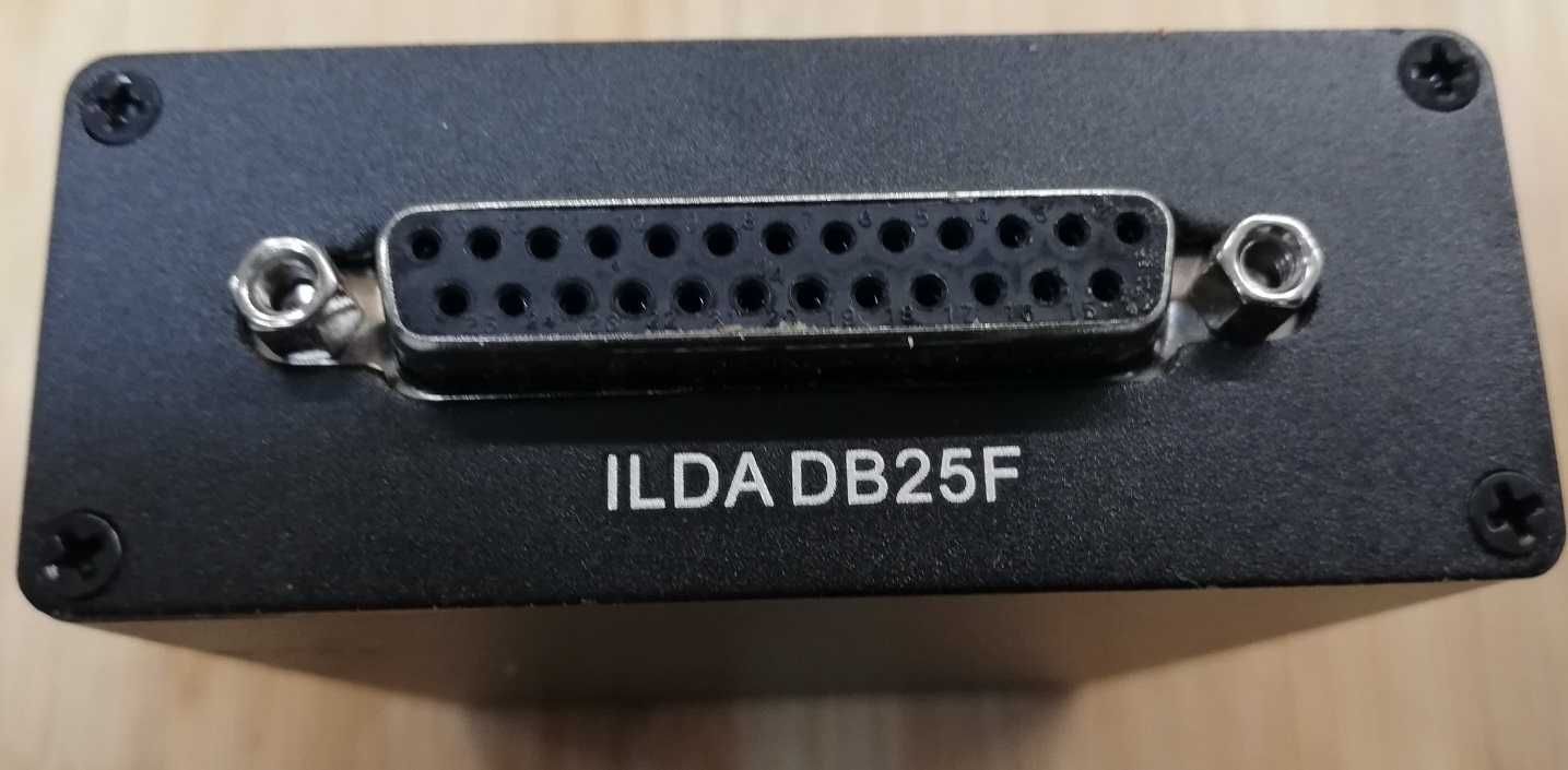 kontroler iLDA Ishow 2.3 płyta, kabel DB25 lasershow plus netbook