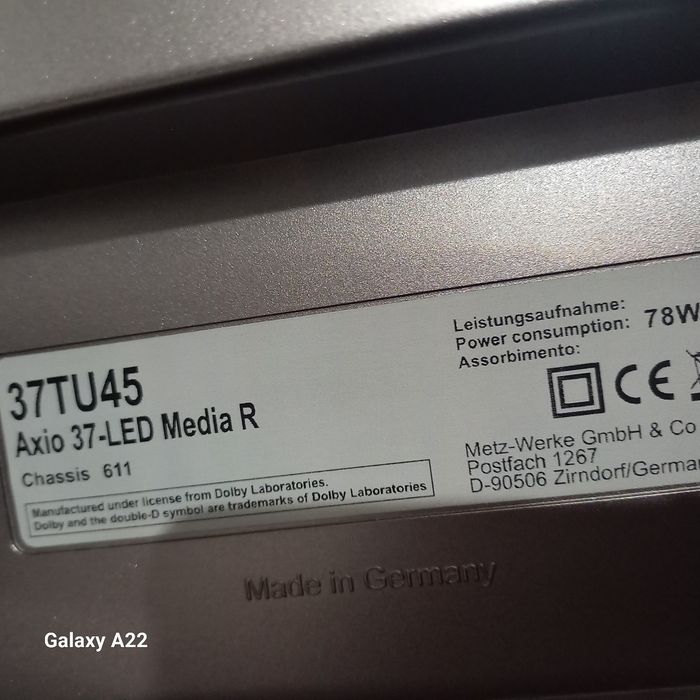 Телевізор Metz  Axio 37led
