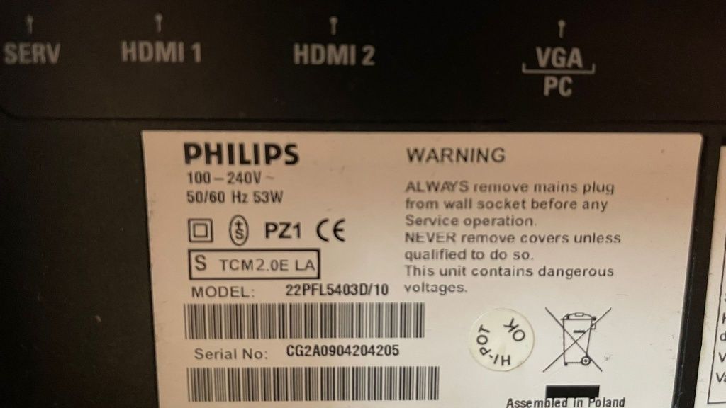 Philips Tv,monitor,21 cali