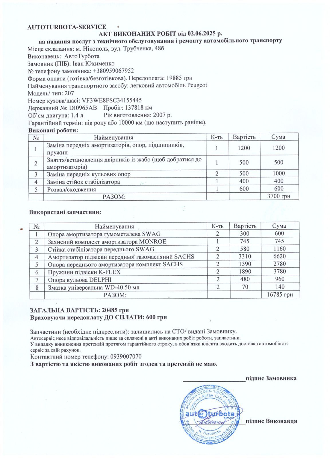 Продам Пежо 207 SW 2007 1,4