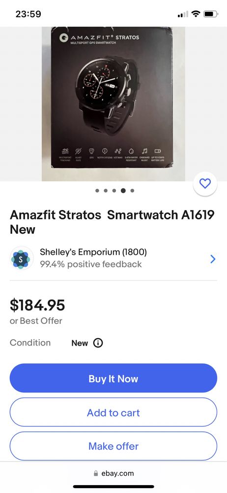 Смарт-часы Amazfit Stratos (A1619) (Международная версия)