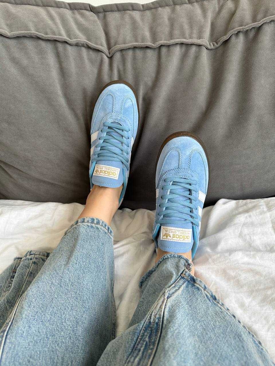 Нові кросівки Adidas spezial blue (блакитні)