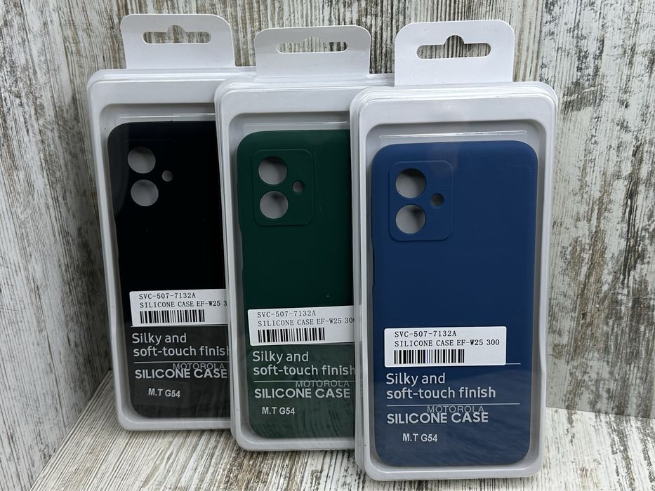 Не пачкаются! Чехол Silicone Case на Motorola G54/ G54 Power Чохол