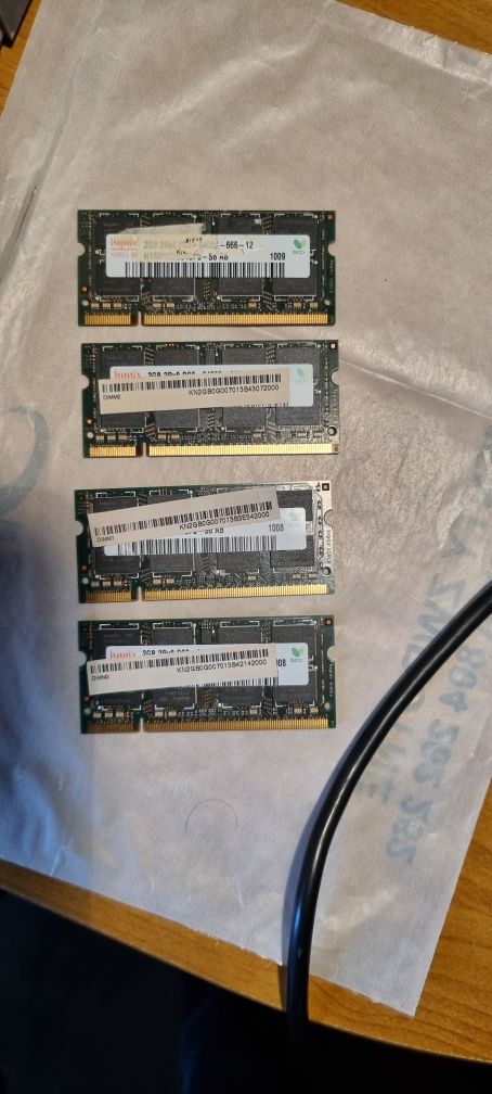 Pamięć RAM DDR2 8GB 4x2GB 800Mhz PC2 6400S SODIMM