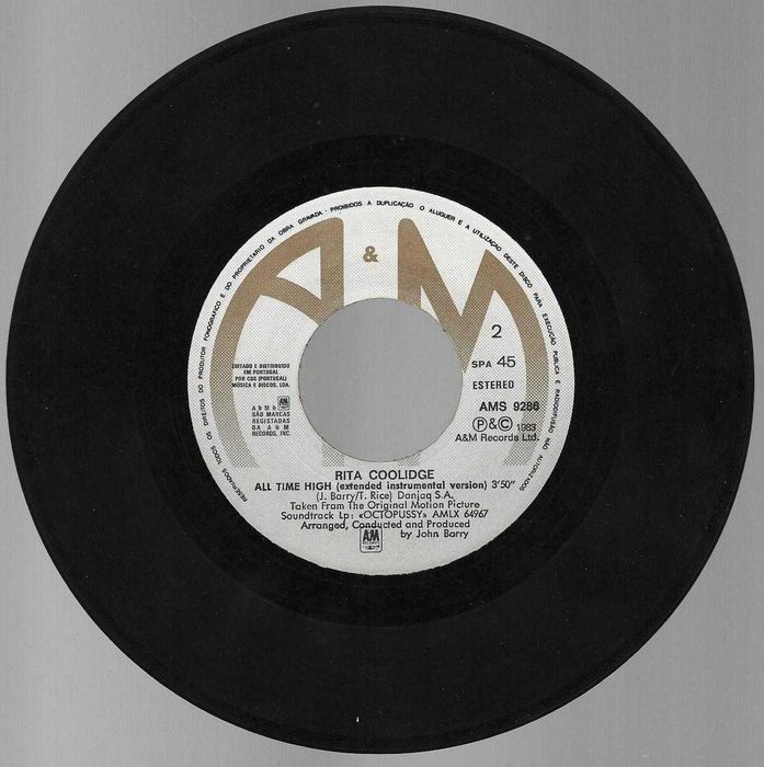 Rita Coolidge - - - - - All Time High - - - - - Single