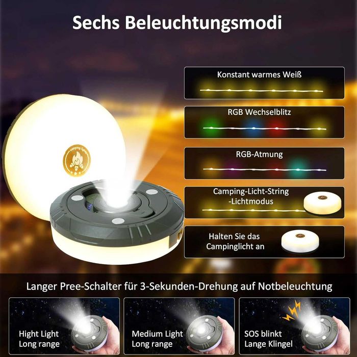 kit Cordão de luzes LED RGB 2-UNID 10m