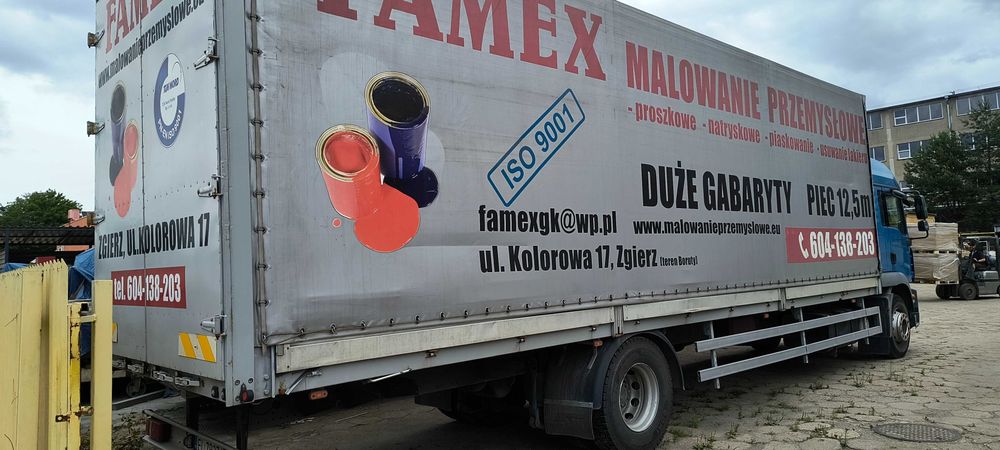 MAN skrzynia 9,60m