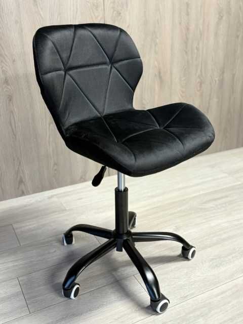 Krzesło obrotowe VASTO OFFICE Velvet Black Smoke