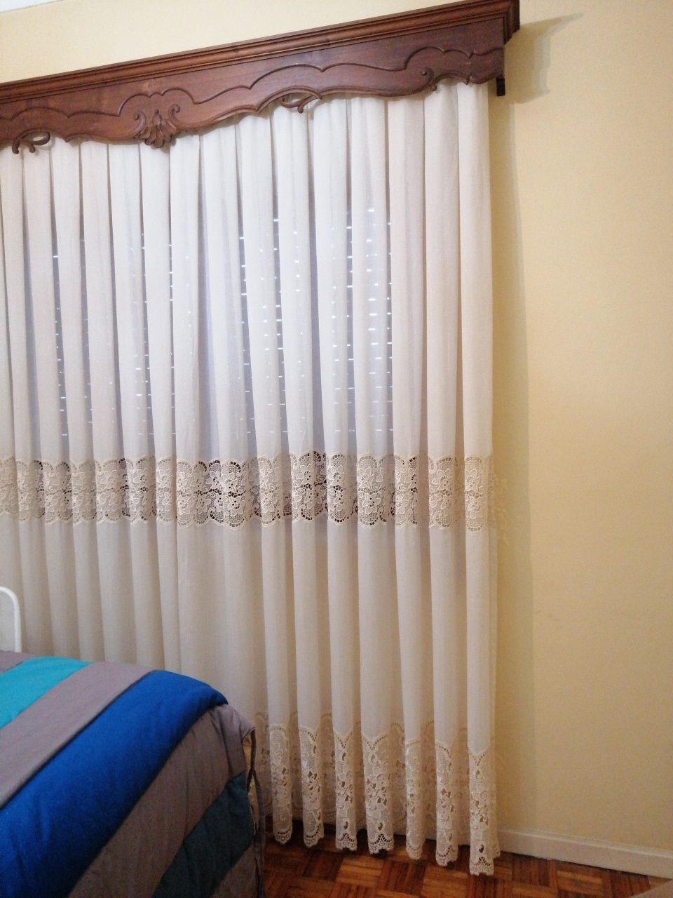 Cortinas com renda