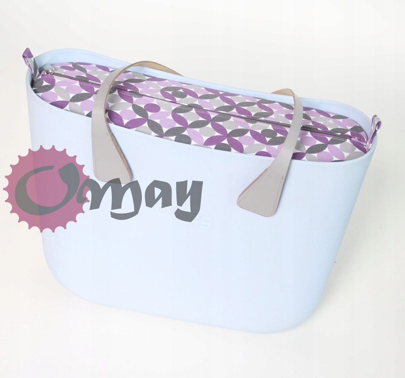 organizer do OBAG STANDARD kalejdoskop szary fiolet 2 kieszenie OMAY