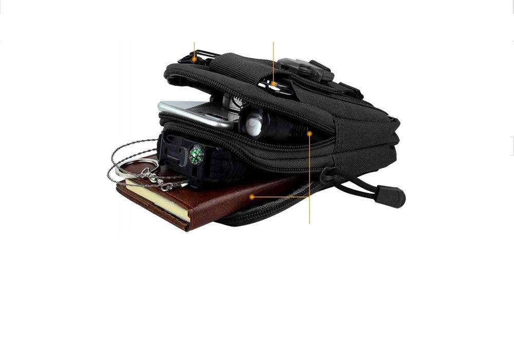 Saszetka nerka biodrówka do pasa taktyczna torba ZIELONA