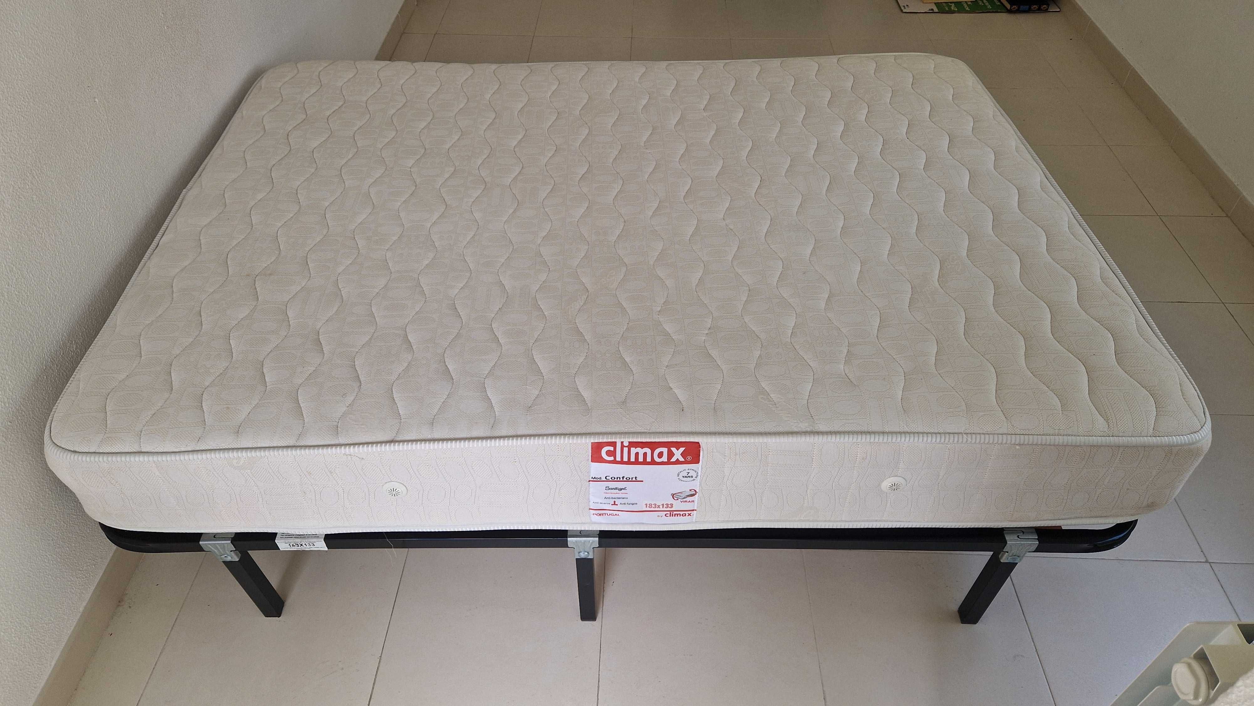 Sommier de ripas e colchão Climax