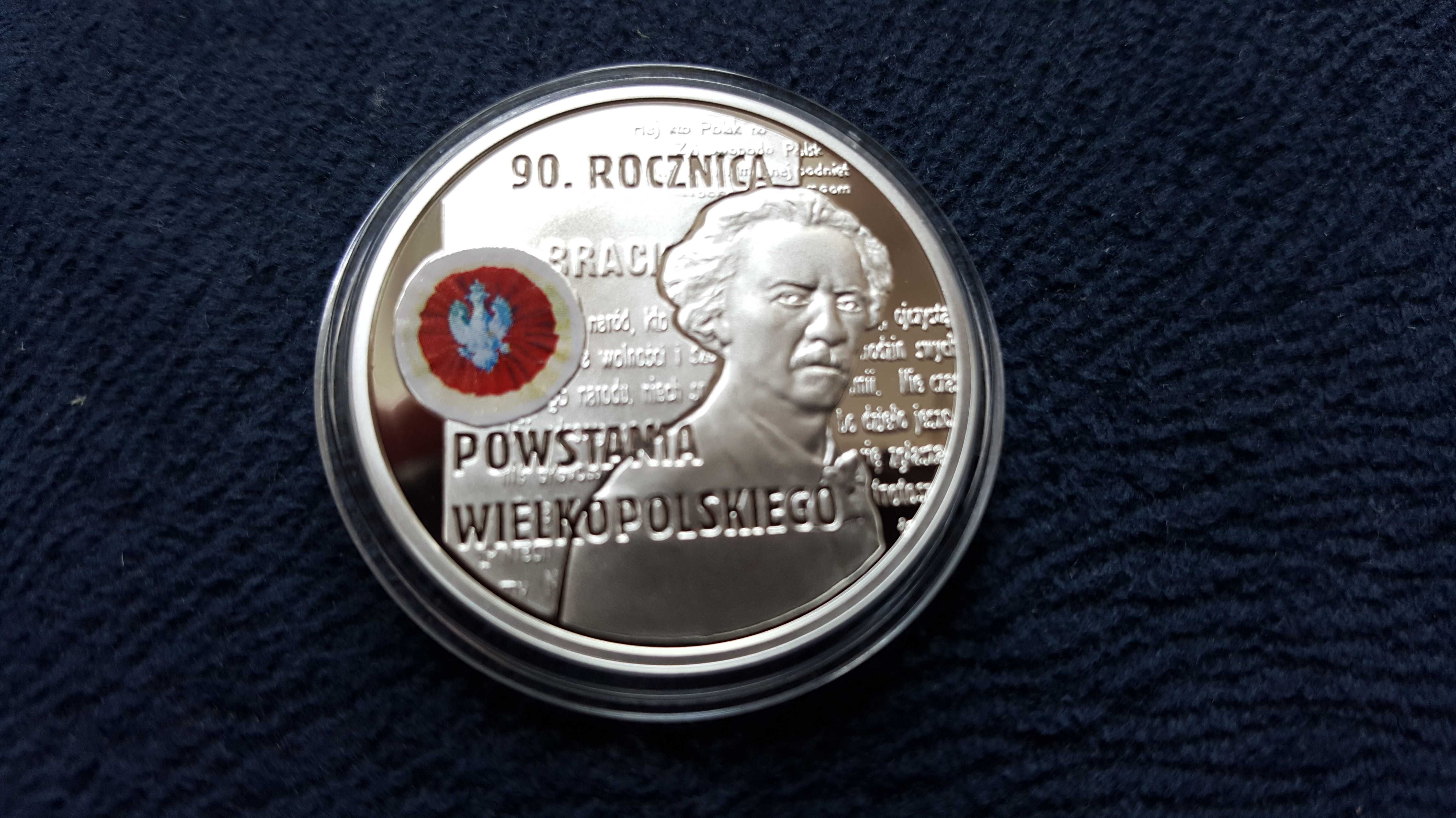 10 zł 2008 r. Powstanie Wielkopolskie Ag 925 mennicza L