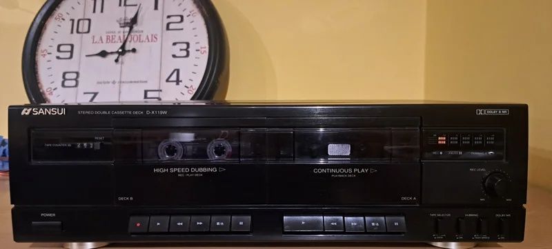 Leitor Gravador Cassetes Sansui D-X119W.