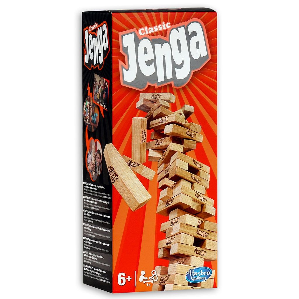 Jenga gra towarzyska, klocki, oryginalne