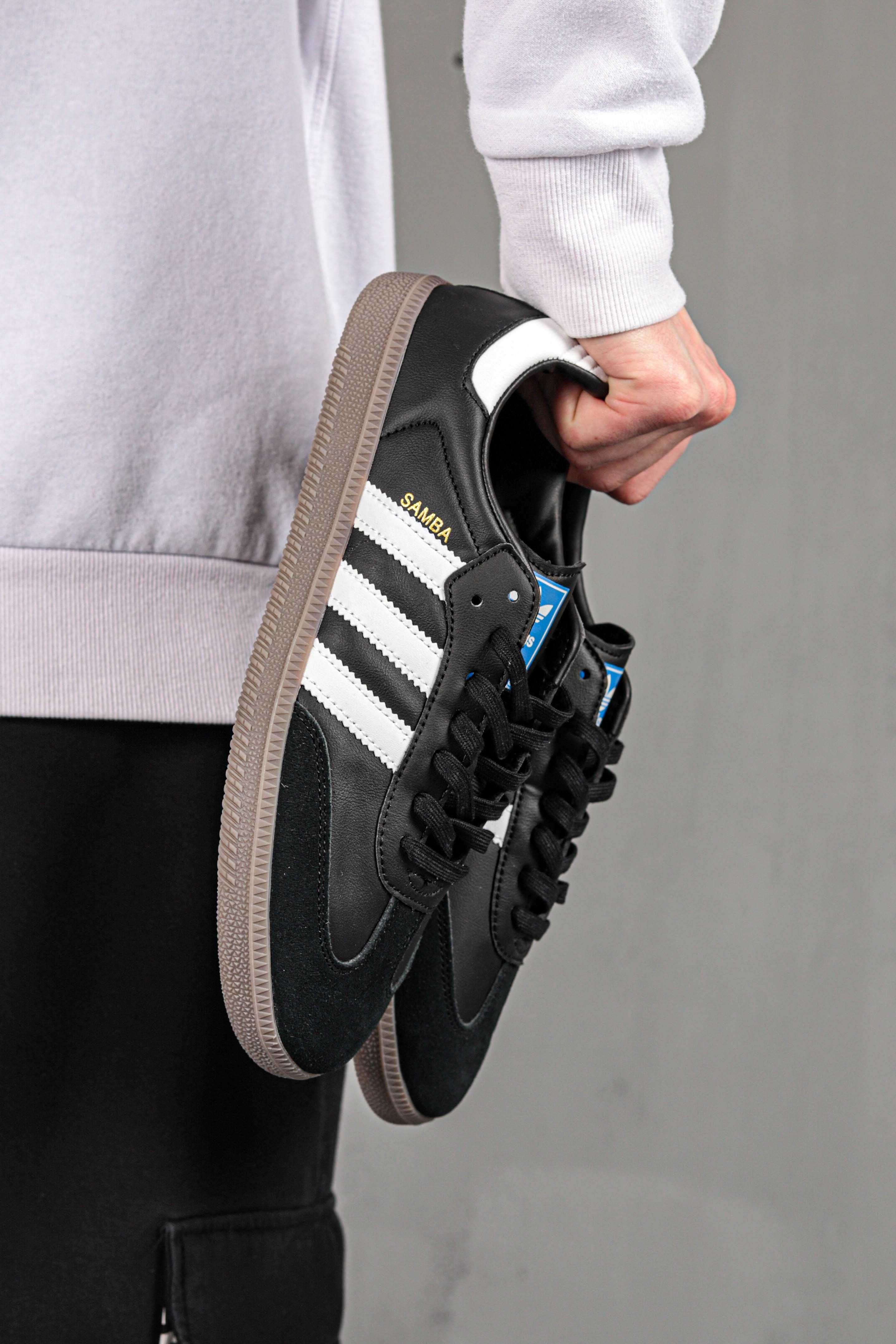 ВІдправка без предоплат!Adidas Samba black&white/ Адидас Самба Черные