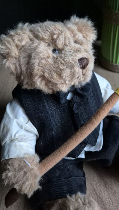Maskotka vintage miś Russ berrie bilard pluszak retro billiard