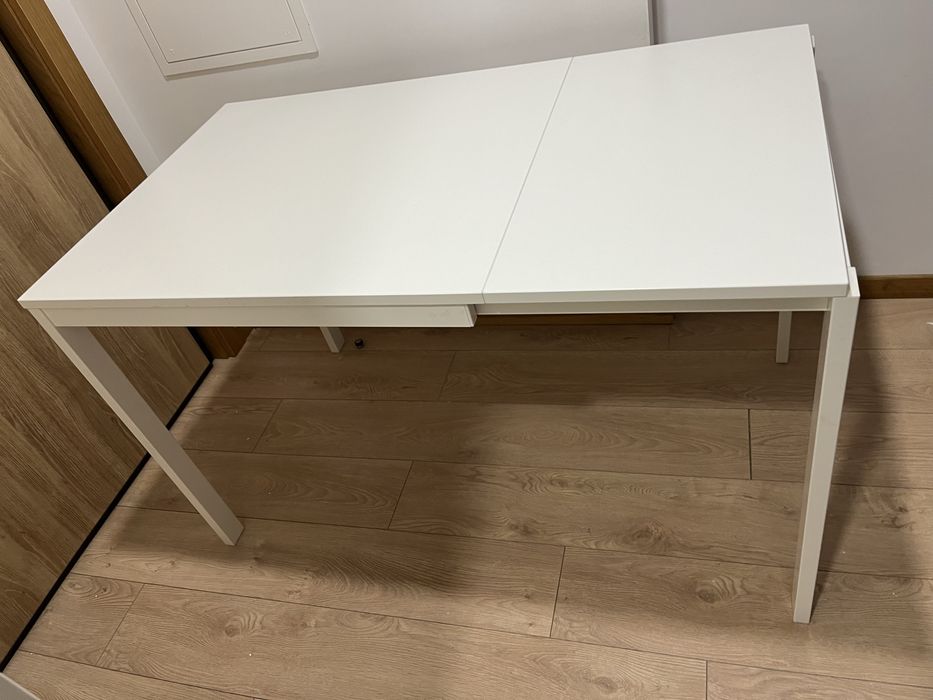 Mesa extensivel branca ikea 84/120x74