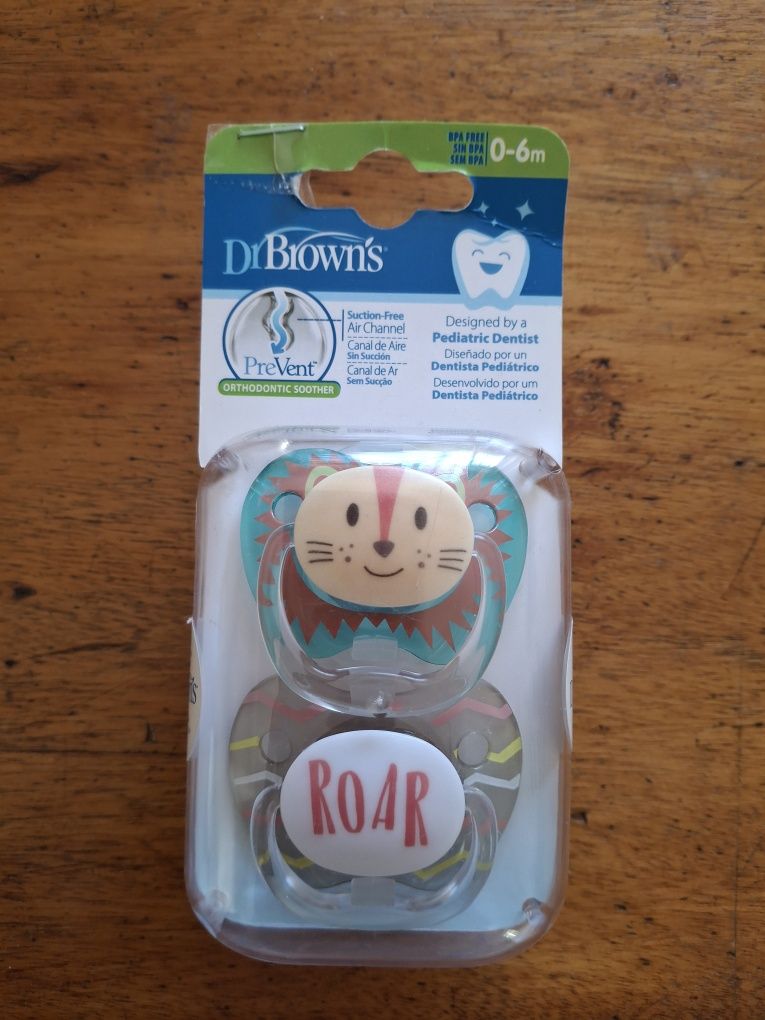 Chupetas Dr. Brown 0-6 meses embalagem por abrir