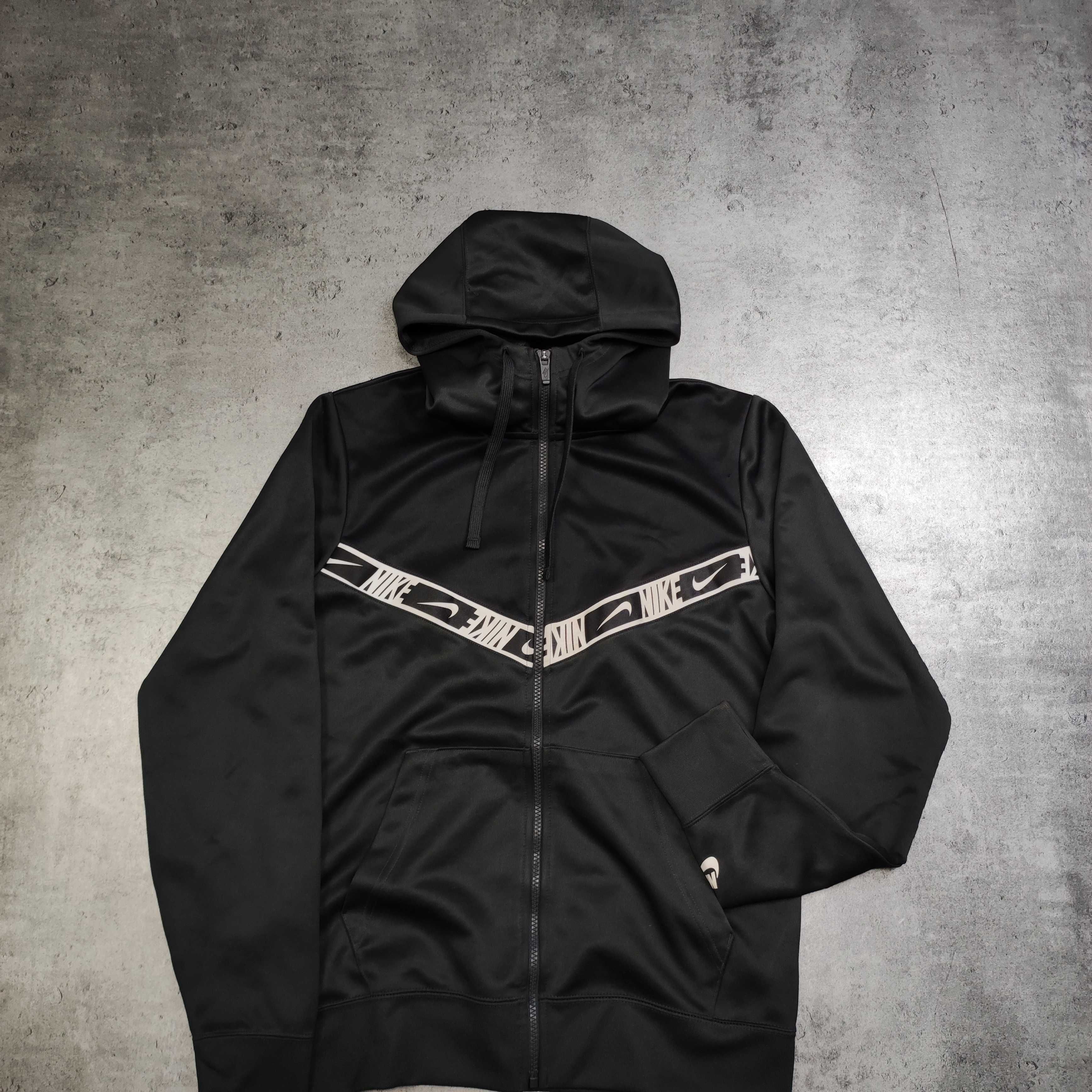 MĘSKA Bluza z Kapturem Rozpinana Nike AIR Lampas Sport Casual Logo