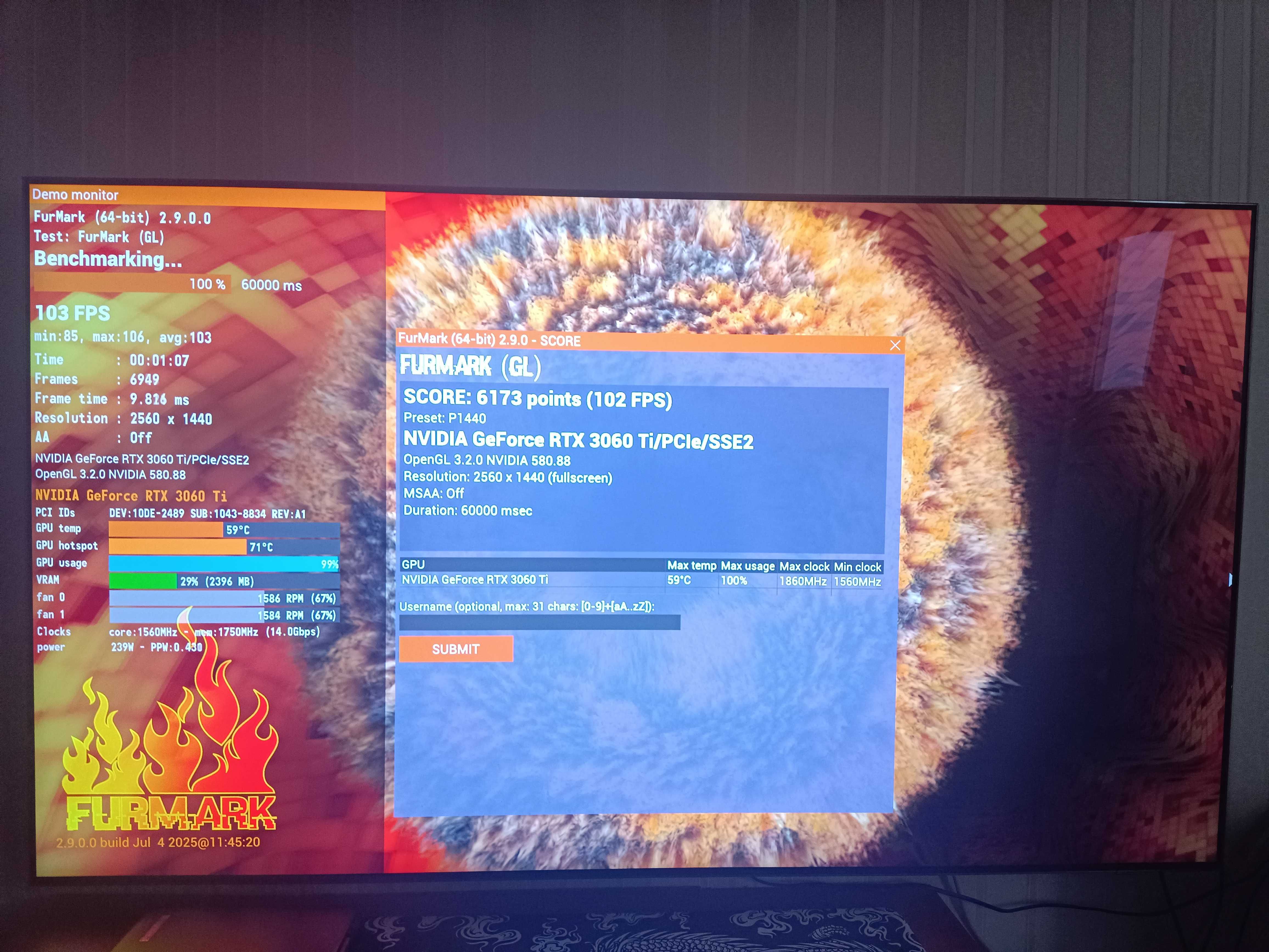 rtx 3060 ti Asus Strix