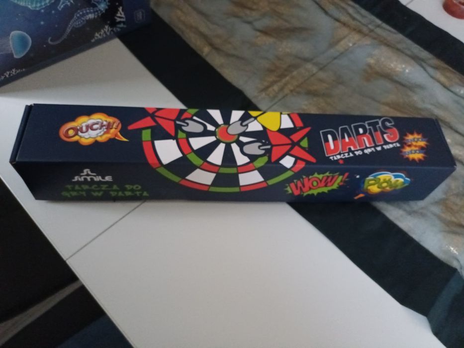 Tarcza do gry w darta z lotkami i piłeczkami nowa