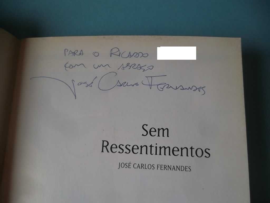 Livros autografados. José Carlos Fernandes, Rui Ricardo, Pedro Morais.