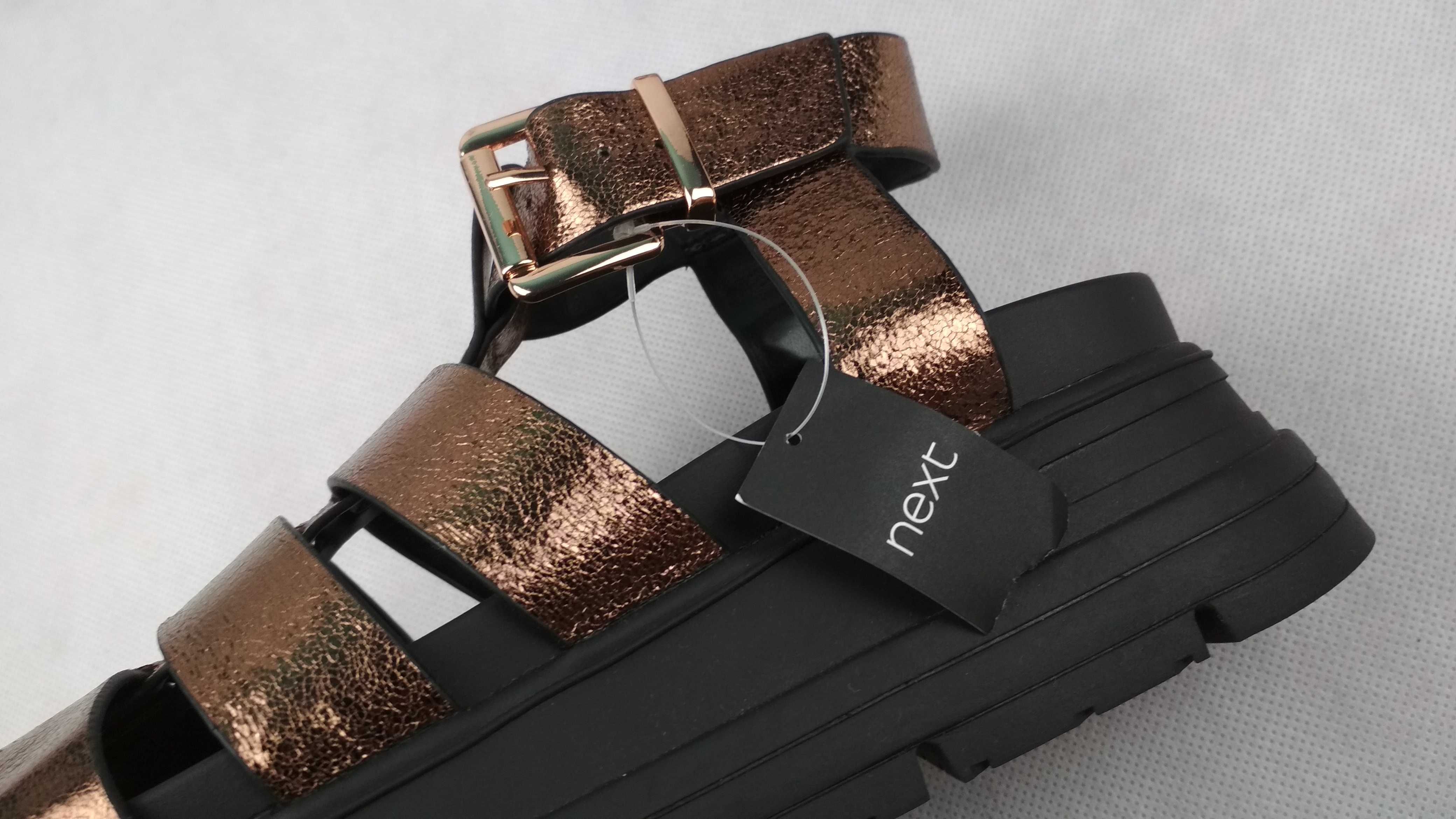 NEXT Forever Comfort Chunky Gladiator Klapki Sandały Na Platformie 38