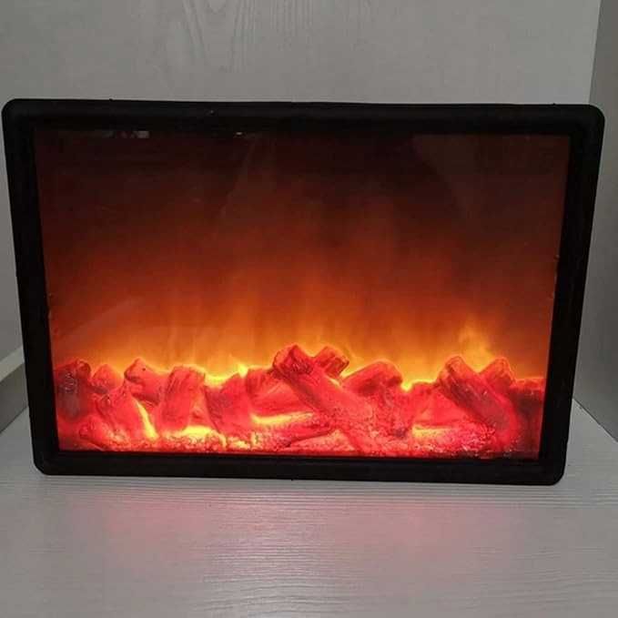 Kominek Dekoracyjny  Led Imitujący Płomienie Palenisko Usb