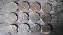 12 monet 20zł 1989,1990