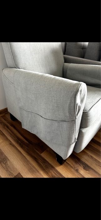 Fotel rozkladany tapicerowany ikea muren