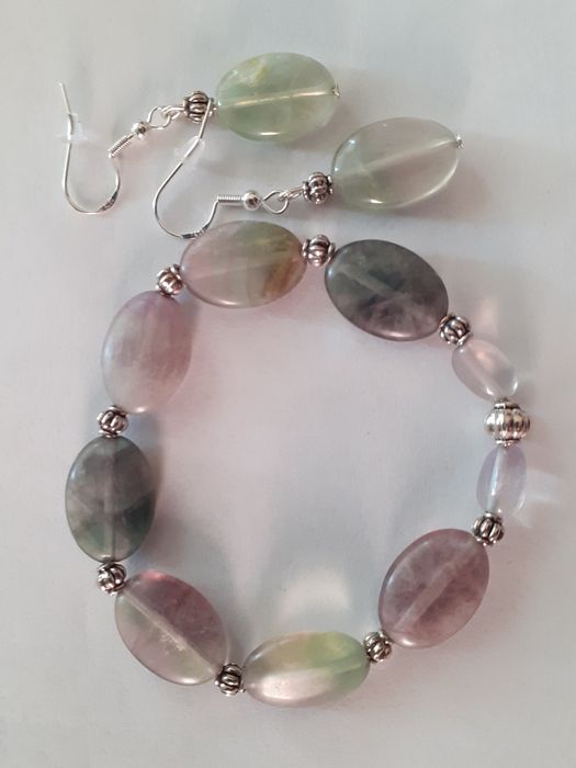 Biżuteria z kamienia - fluoryt - różne