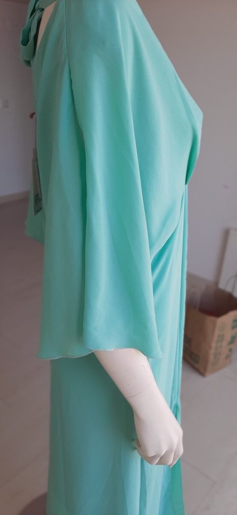 Vestido novo cerimónia verde água