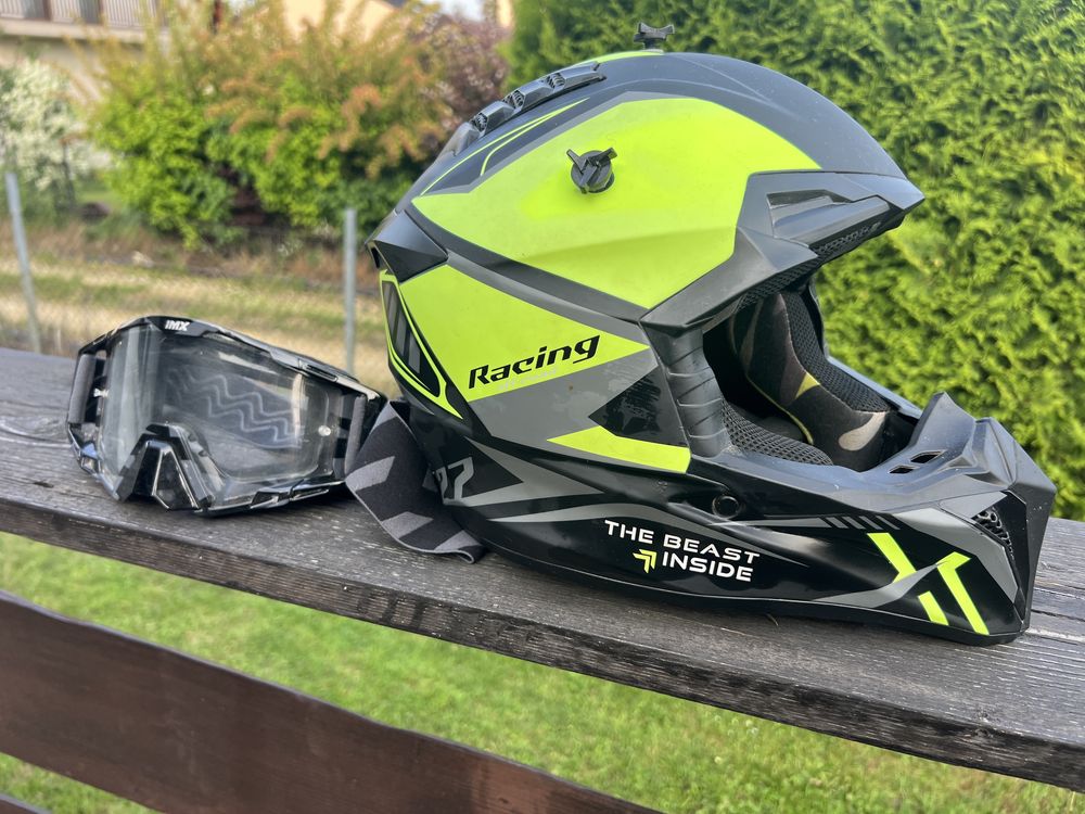 Kask asix 127 rozm: M 53-54 cm cross plus google