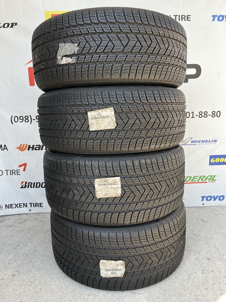 Хороший практично новий комплект різношироких зимніх шин pirelli