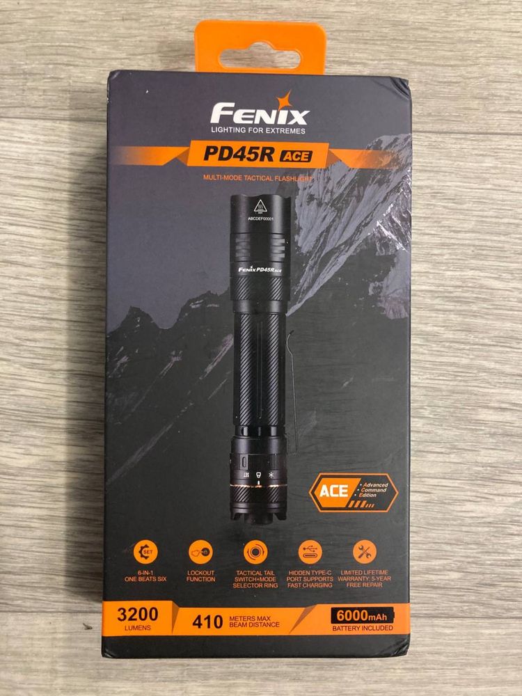Тактичний ліхтар Fenix PD45R ACE з акумулятором