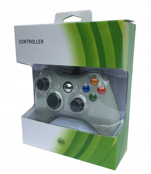 Pad PC XBOX 360 przewodowy kontroler USB biały Video-Play