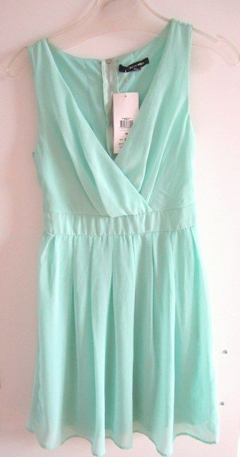 Miętowa zielona seledynowa sukienka tally weijl xs/s 34/36 NOWA Okazja