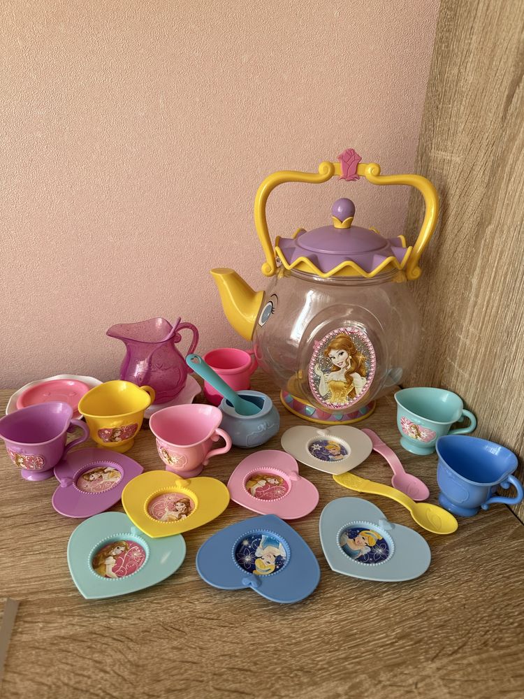 Дисней Disney посуда для кукол в чайнике
