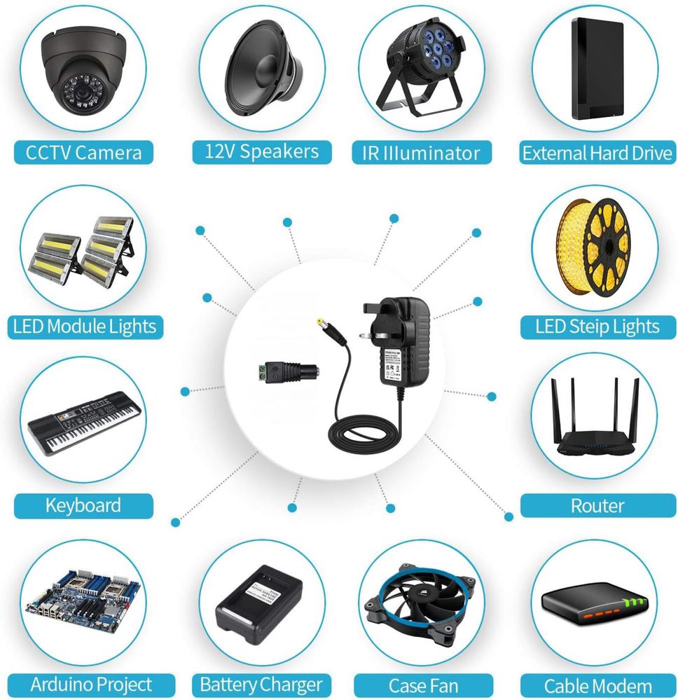Zasilacz Uniwersalny Adapter 12W
